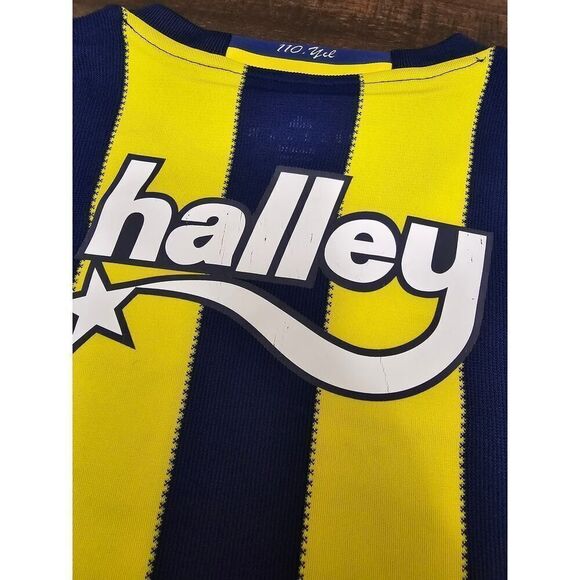 Official Adidas Fenerbache 2016-2017 Home Soccer Jersey Stripes Men's Size S - Picture 3 of 8